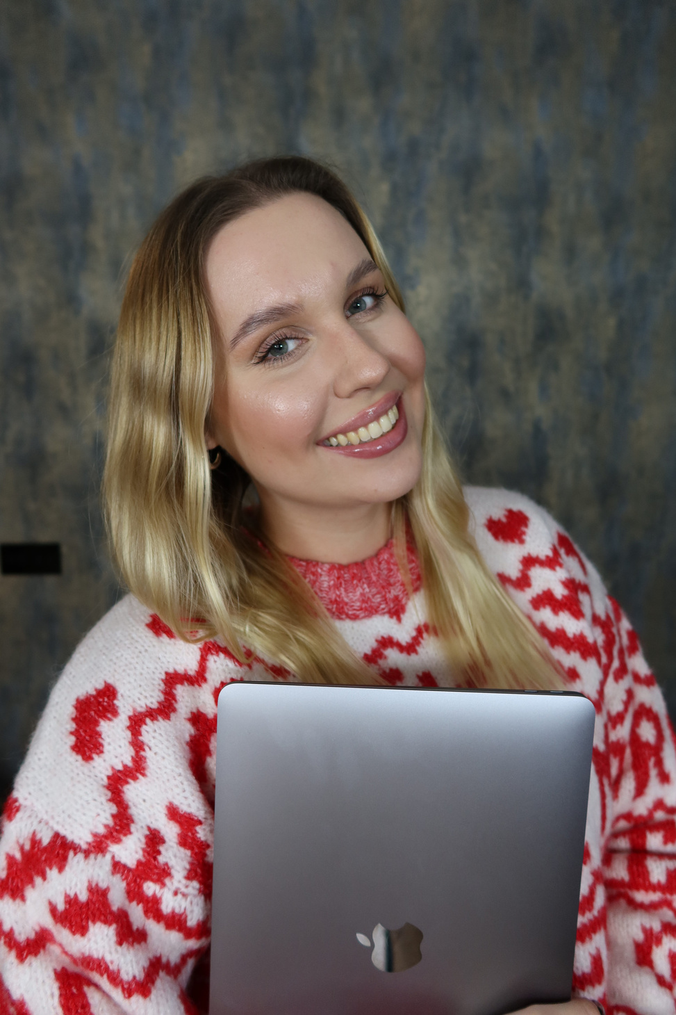 ugc creator smiling making content